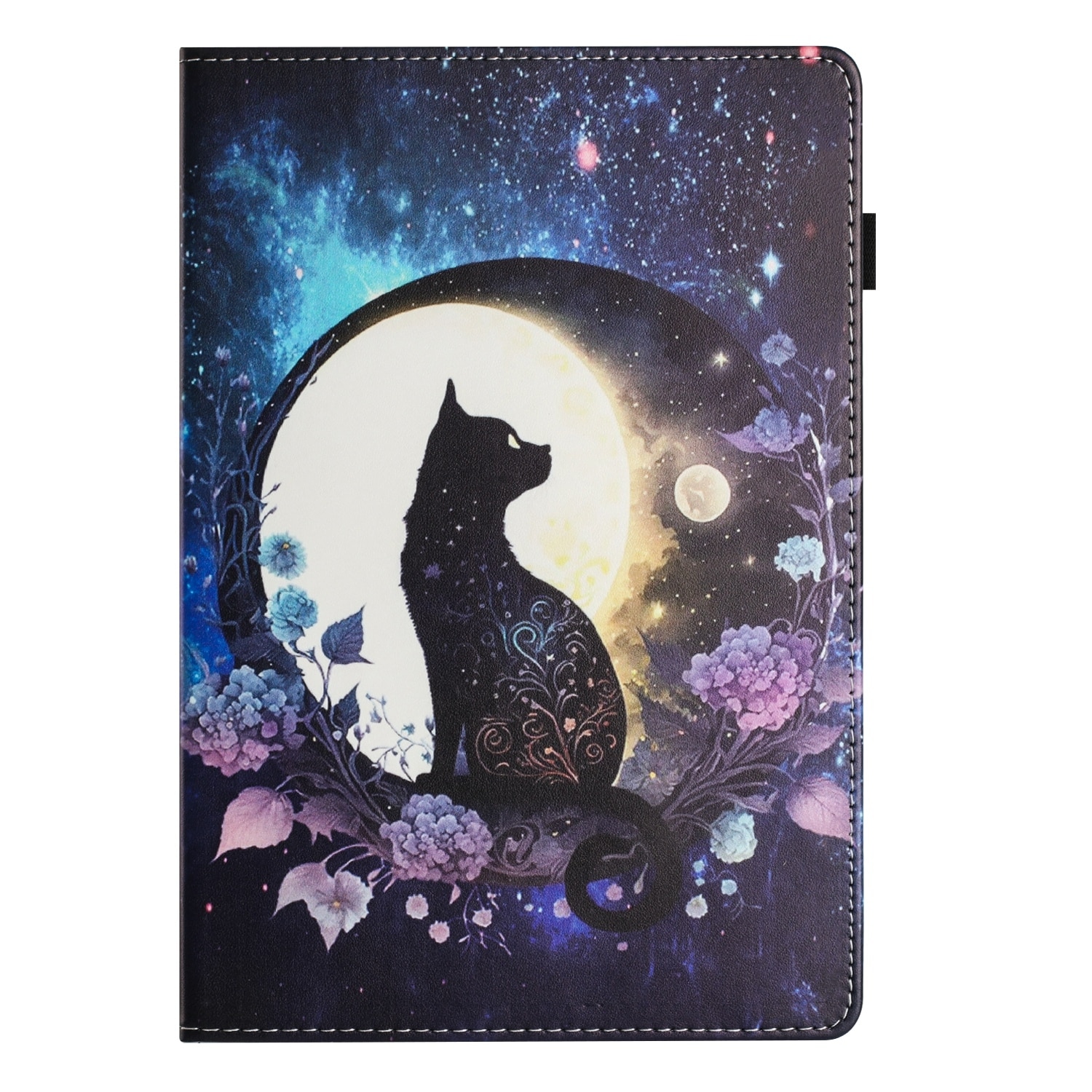 Husa tableta pentru Huawei MediaPad T3 10, piele eco cu textura de lichita, tip carte cu cusatura, inchidere magnetica, stand, compatibil cu modele 10 inch, culoare negru