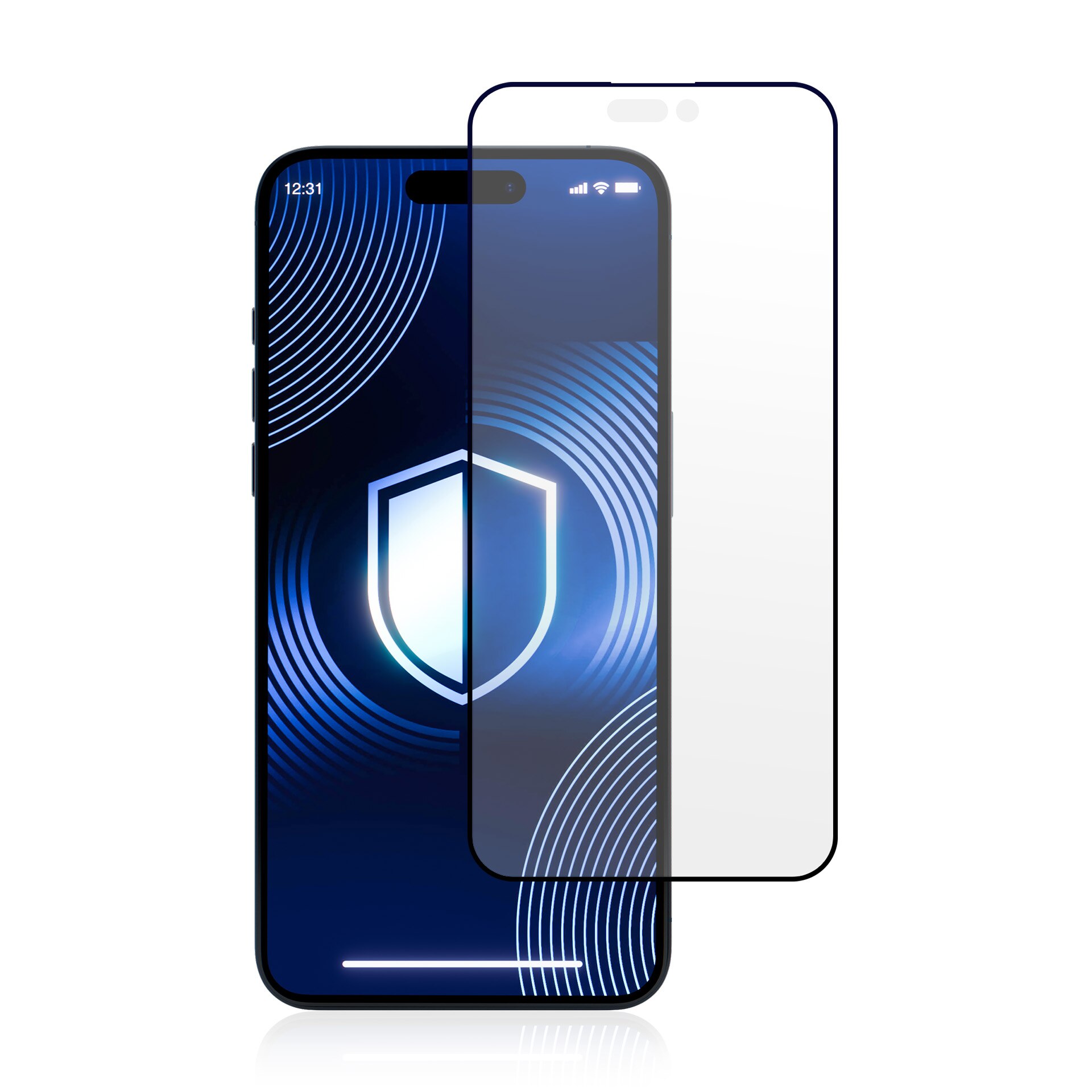 Folie protectie 3MK HardGlass Matt Max, mat, 9H, pentru iPhone 15 Pro