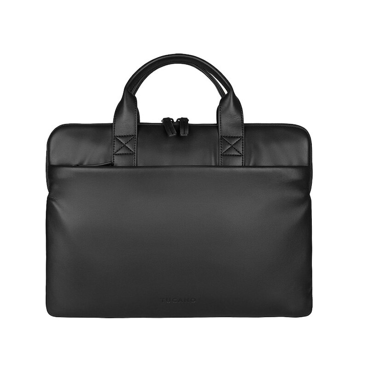 Geanta subtire laptop, Tucano Isotta, MacBook Air, 15" / MacBook Pro 14" / Geanta notebook 14", Negru