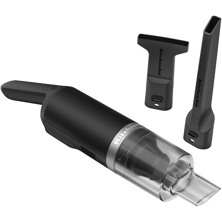 Aspirator de bucatarie KitchenAid Go Cordless 5KKVR100BM, fara baterie, Negru mat