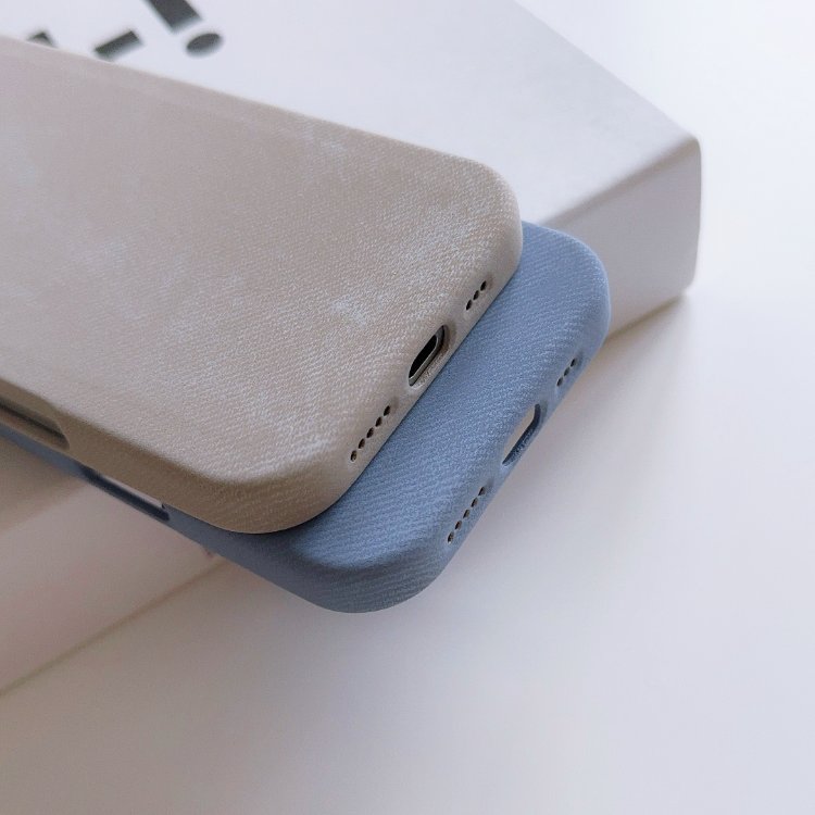 Husa de Protectie compatibila Apple iPhone 16 Plus, denim, MagSafe, protectie camere, megaMOBILE®, gri