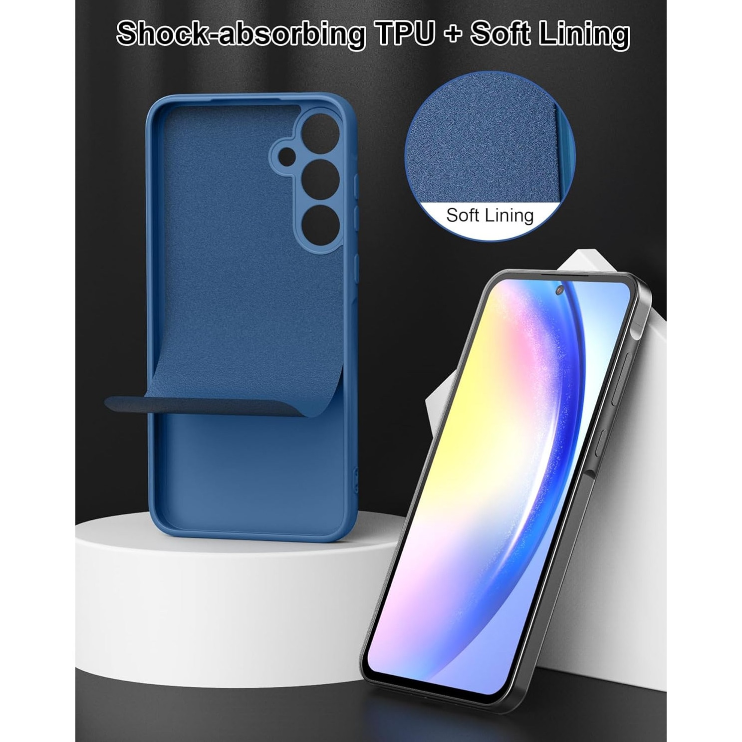 Husa pentru Samsung Galaxy A56 5G, silicon, interior de catifea