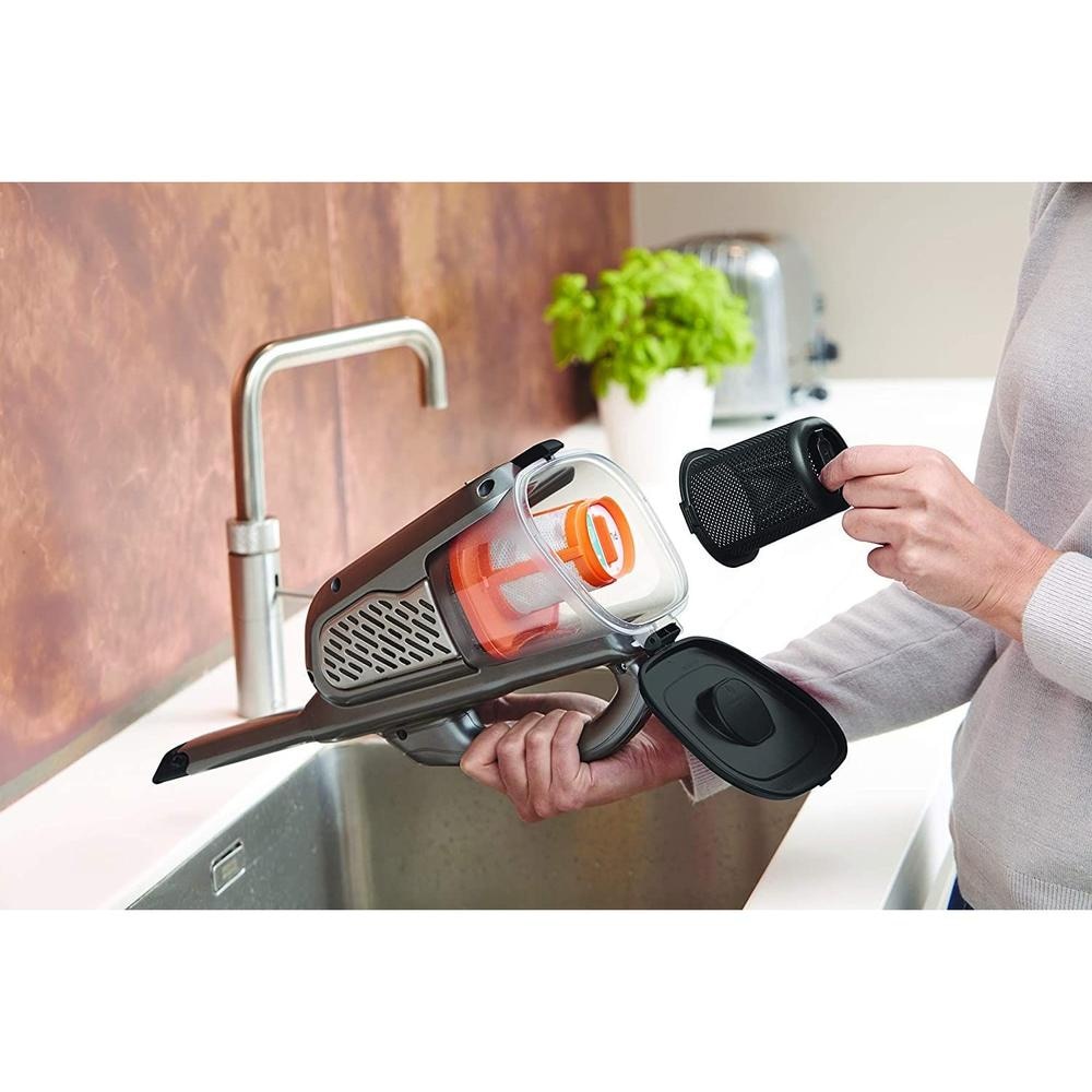 Aspirator portabil, Black&Decker, 0.7l, 18V, Gri