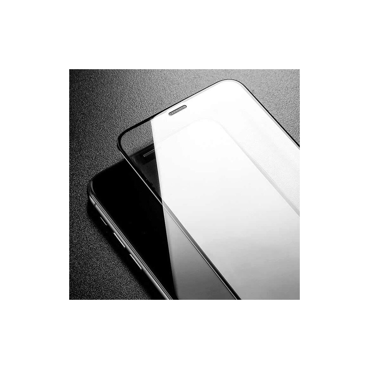 Folie pentru iPhone 15 Pro Max - Techsuit 111D Full Cover / Full Glue Glass - Black