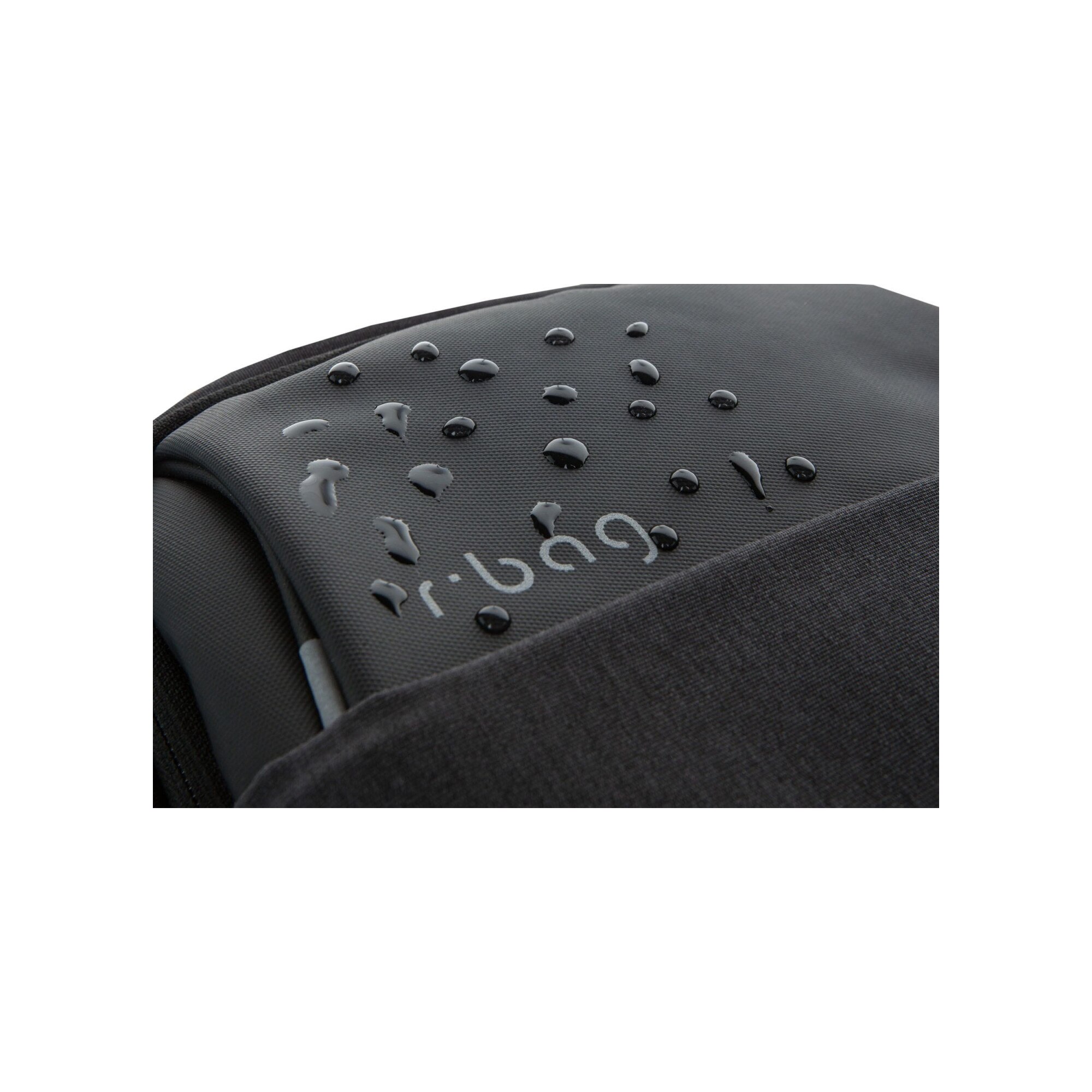 Rucsac barbati pentru laptop, R-Bag, Poliester, 13-15.6", USB, Negru