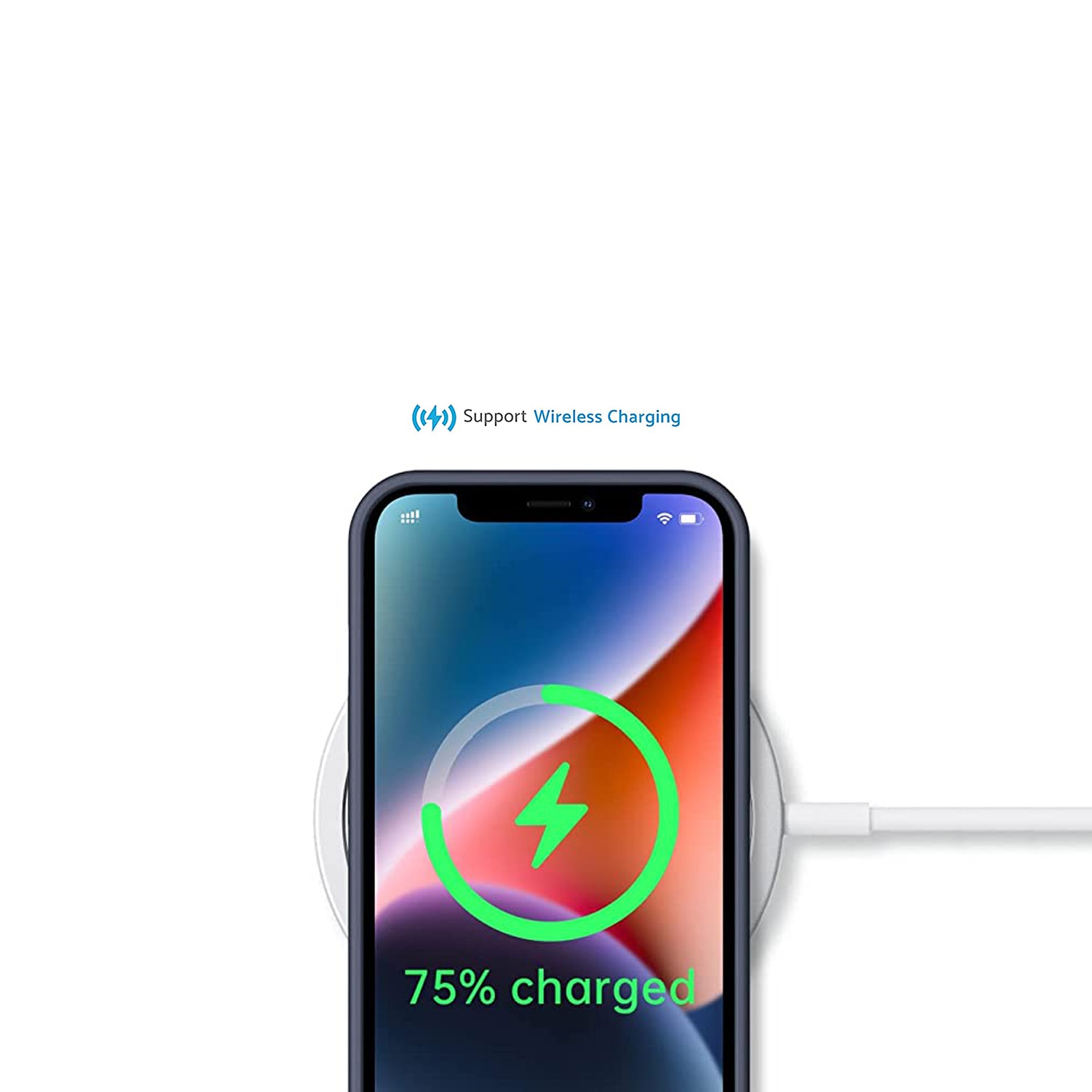 Husa pentru iPhone 13, MobileSmart, Hybrid ultra slim, carcasa spate Antisoc, Blue