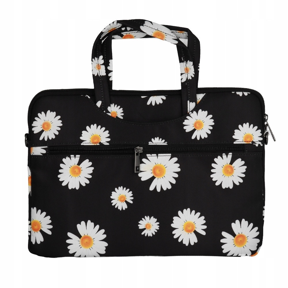 Geanta laptop Wonder, 13-14 inch, neagra, dimensiuni 34x23cm, super usoara, cu curea reglabila
