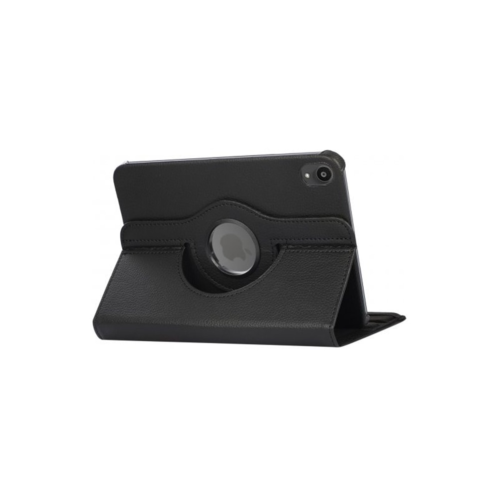 Tablettok iPad mini 7 2024 kompatibilis - husă de tabletă din piele artificială neagră, pliabilă