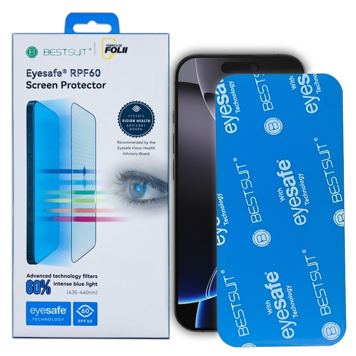 Folie pentru OnePlus Nord 4, Fabrica De Folii®, Folie cu tehnologie EyeSafe RPF60 Anti Lumina Albastra