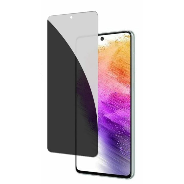 Folie sticla - PRIVACY MULLER Tempered Glass, compatibila cu SAMSUNG A55, Full Glue, 5D TehNology
