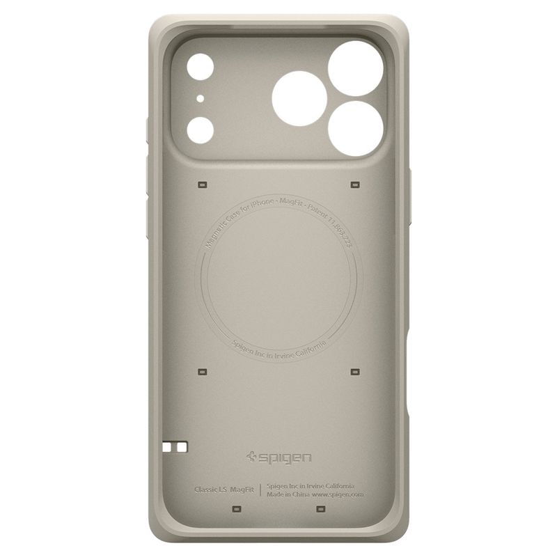 Husa Spigen Classic LS cu MagSafe compatibila cu iPhone 17 Pro, Stone