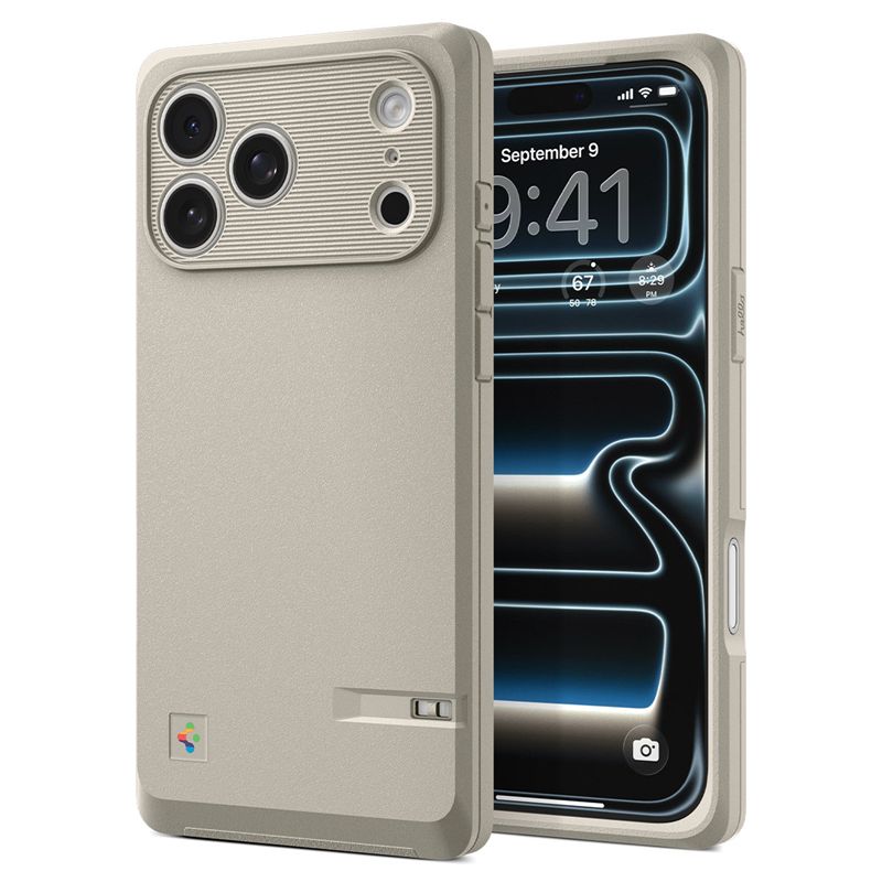 Husa Spigen Classic LS cu MagSafe compatibila cu iPhone 17 Pro, Stone