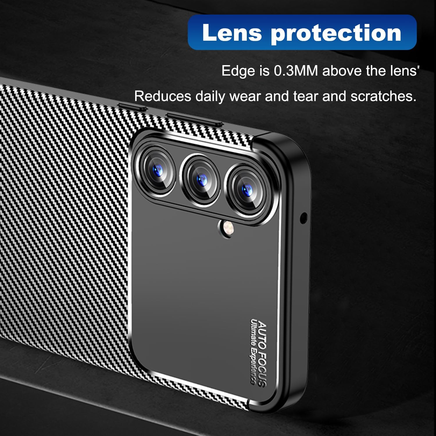 Husa Auto Focus Carbon ALC Mobile, Pentru Samsung Galaxy A16, - Negru