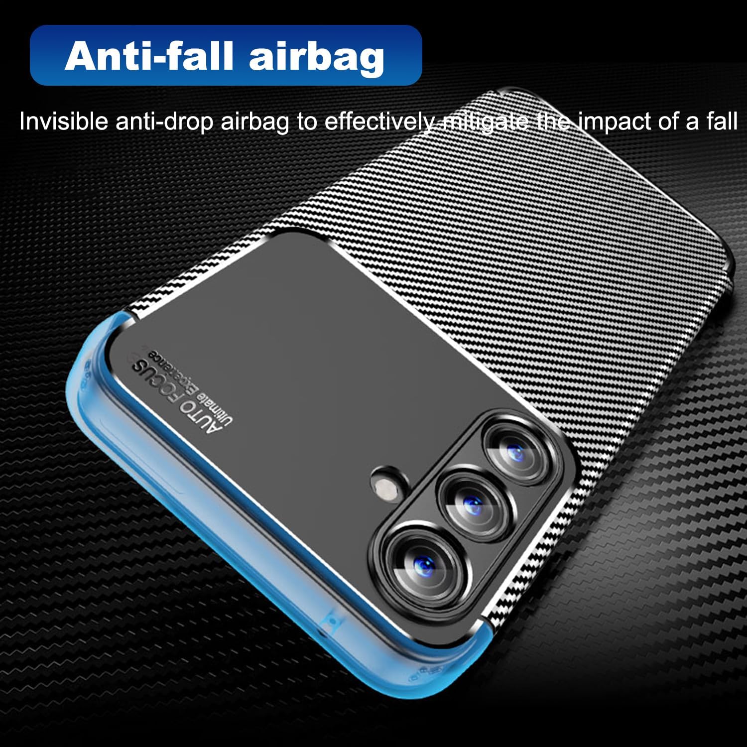 Husa Auto Focus Carbon ALC Mobile, Pentru Samsung Galaxy A16, - Negru