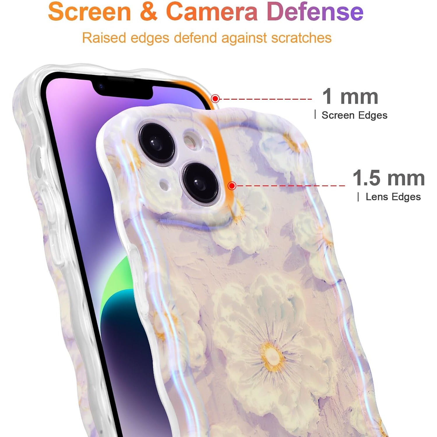 Husa telefon, pentru iPhone 15, Design Floral
