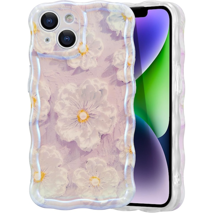 Husa telefon, pentru iPhone 15, Design Floral