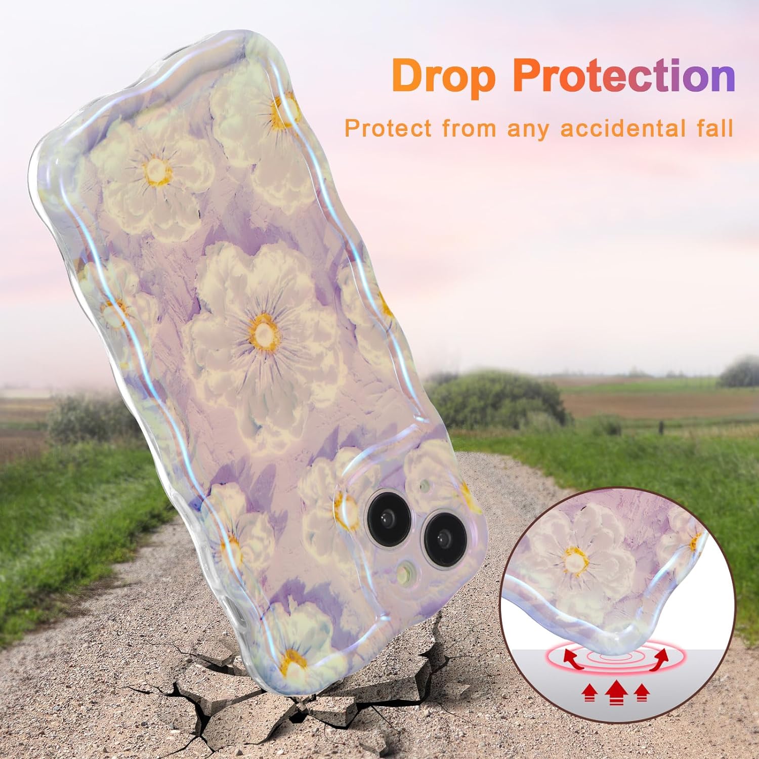 Husa telefon, pentru iPhone 15, Design Floral