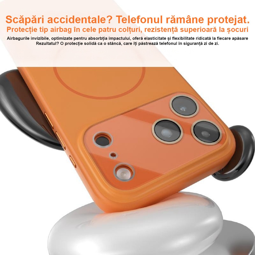 Husa pentru iPhone 14 Pro Max DaDen MagConverse, MagSafe, Incarcare Wireless, Protectie Camera, Design Slim Mat, Albastru