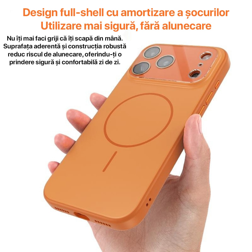 Husa pentru iPhone 14 Pro Max DaDen MagConverse, MagSafe, Incarcare Wireless, Protectie Camera, Design Slim Mat, Albastru