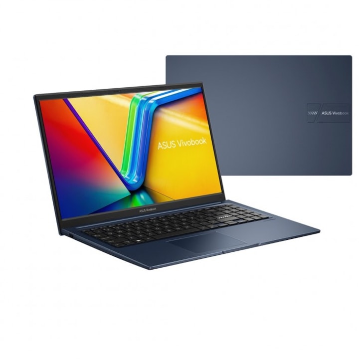 Laptop, ASUS Vivobook 15, i3-1215U, 8GB RAM, SSD 512GB, Full HD, Quiet Blue, 15.6"