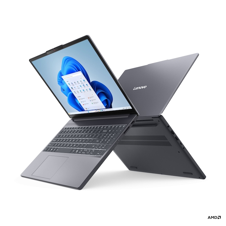 Laptop Lenovo IdeaPad Slim 3 15AHP10 83KA003URM, 15.3 inch 1920 x 1200, AMD Ryzen 7 8840HS 8 C / 16 T, 3.3 GHz - 5.1 GHz, 8 MB 16 MB cache, 28 W, 16 GB DDR5, 512 GB SSD, AMD Radeon 780M Graphics, Windows 11 Pro, Gri