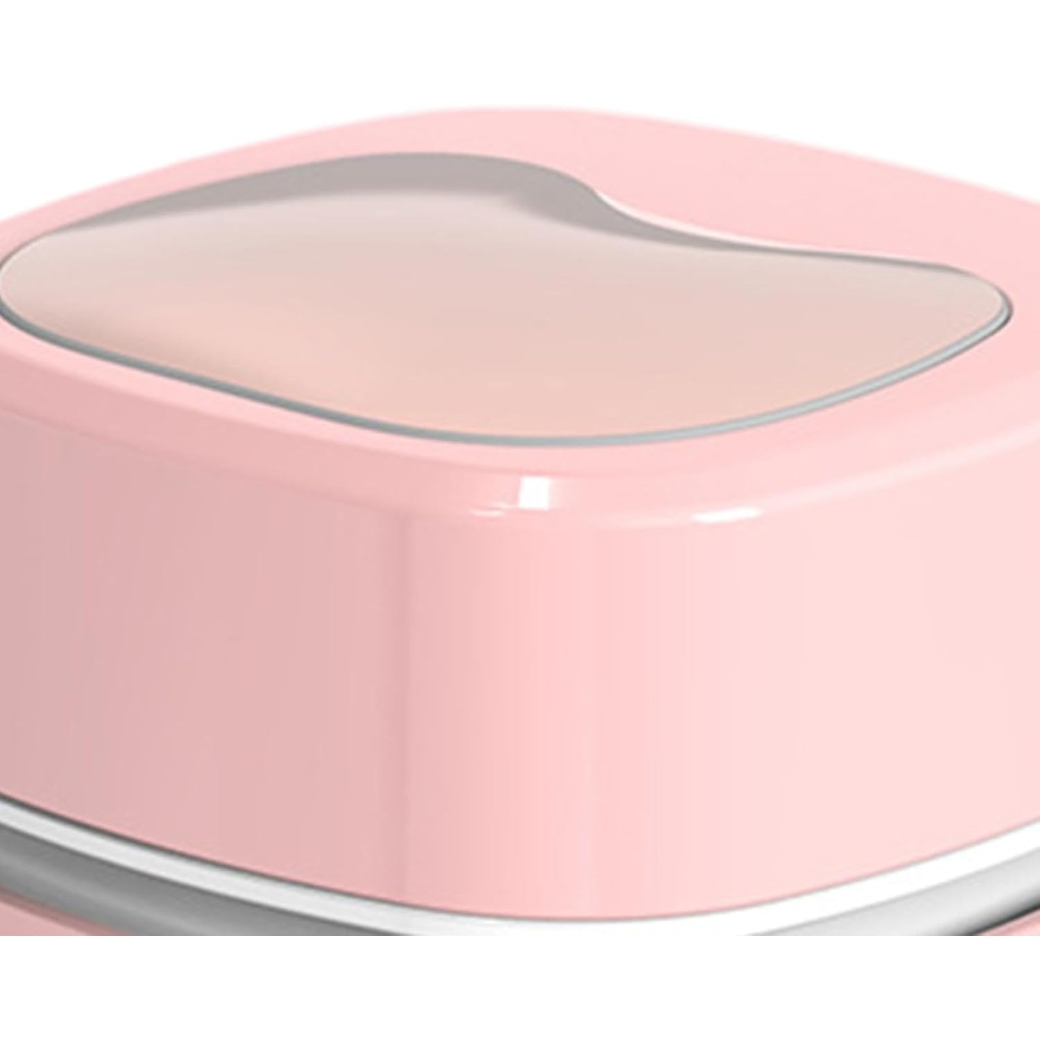 Aspirator portabil mini pentru birou, roz, cu perie rotativa 360°