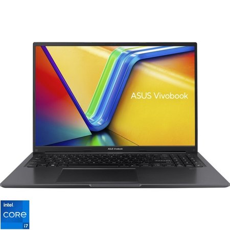 Laptop ASUS Vivobook 16 A1605VA cu procesor Intel® Core™ i7-13700H pana la 5.0GHz, 14 cores, 16'', WUXGA, IPS, 40GB DDR4, 1TB SSD, Intel Iris Xᵉ Graphics, No OS, Indie Black