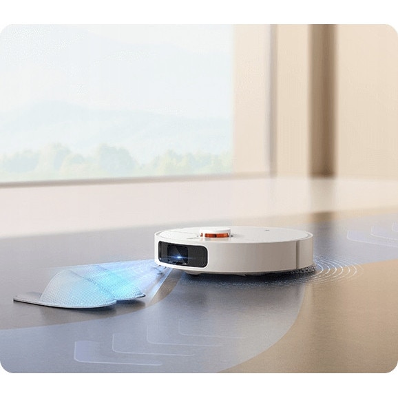 Robot de curățare, Xiaomi, X20 Plus, 6000Pa, alb, cu mop și autodotare, 35x9.7cm