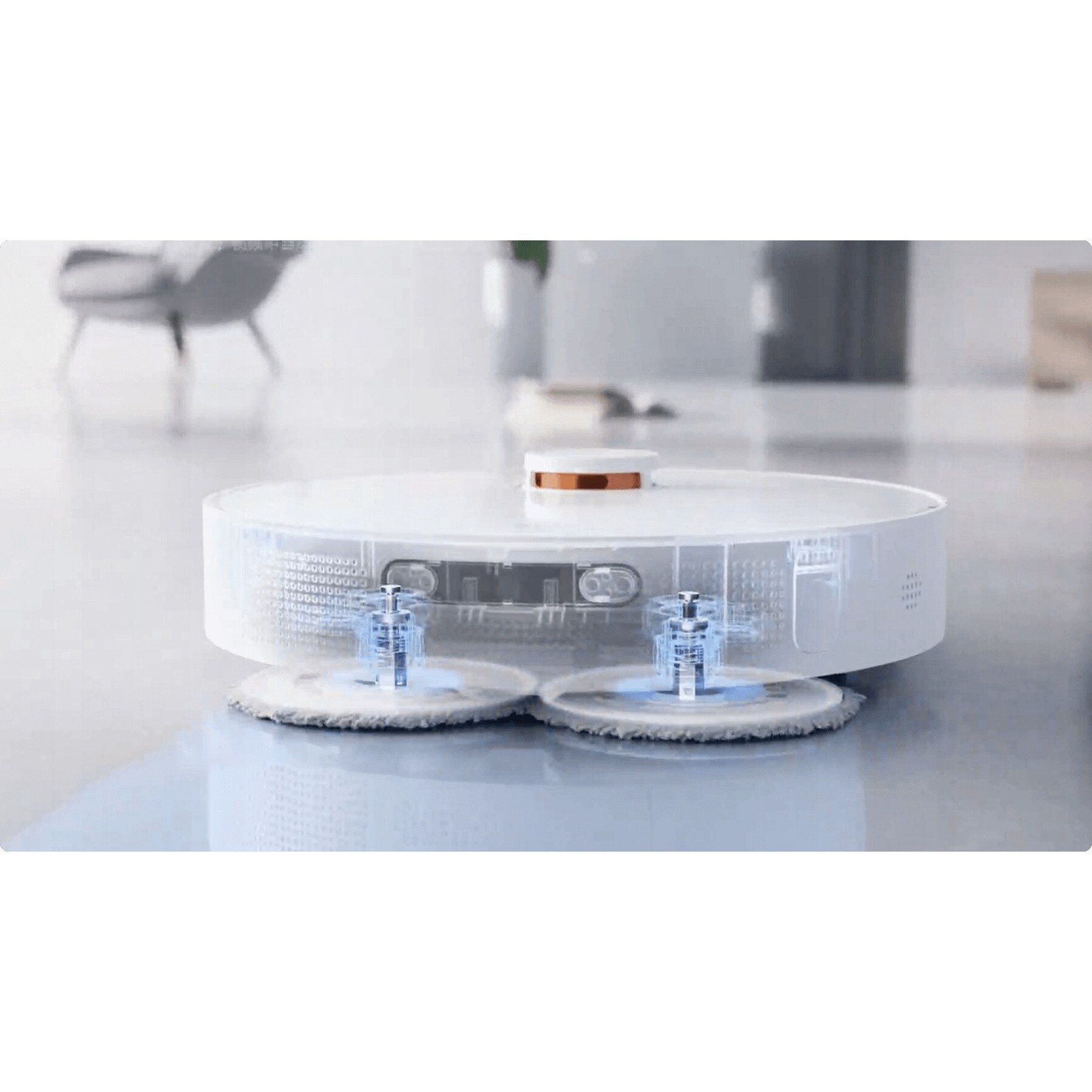 Robot de curățare, Xiaomi, X20 Plus, 6000Pa, alb, cu mop și autodotare, 35x9.7cm