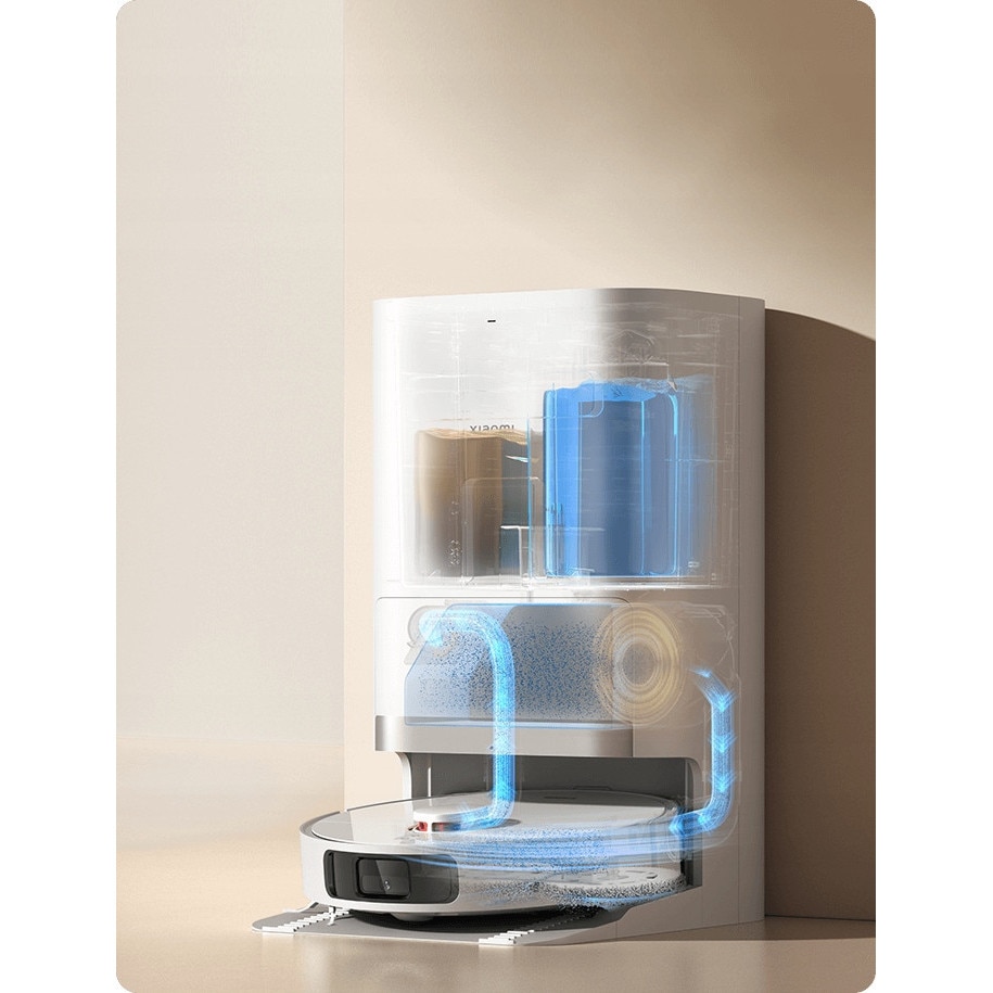 Robot de curățare, Xiaomi, X20 Plus, 6000Pa, alb, cu mop și autodotare, 35x9.7cm