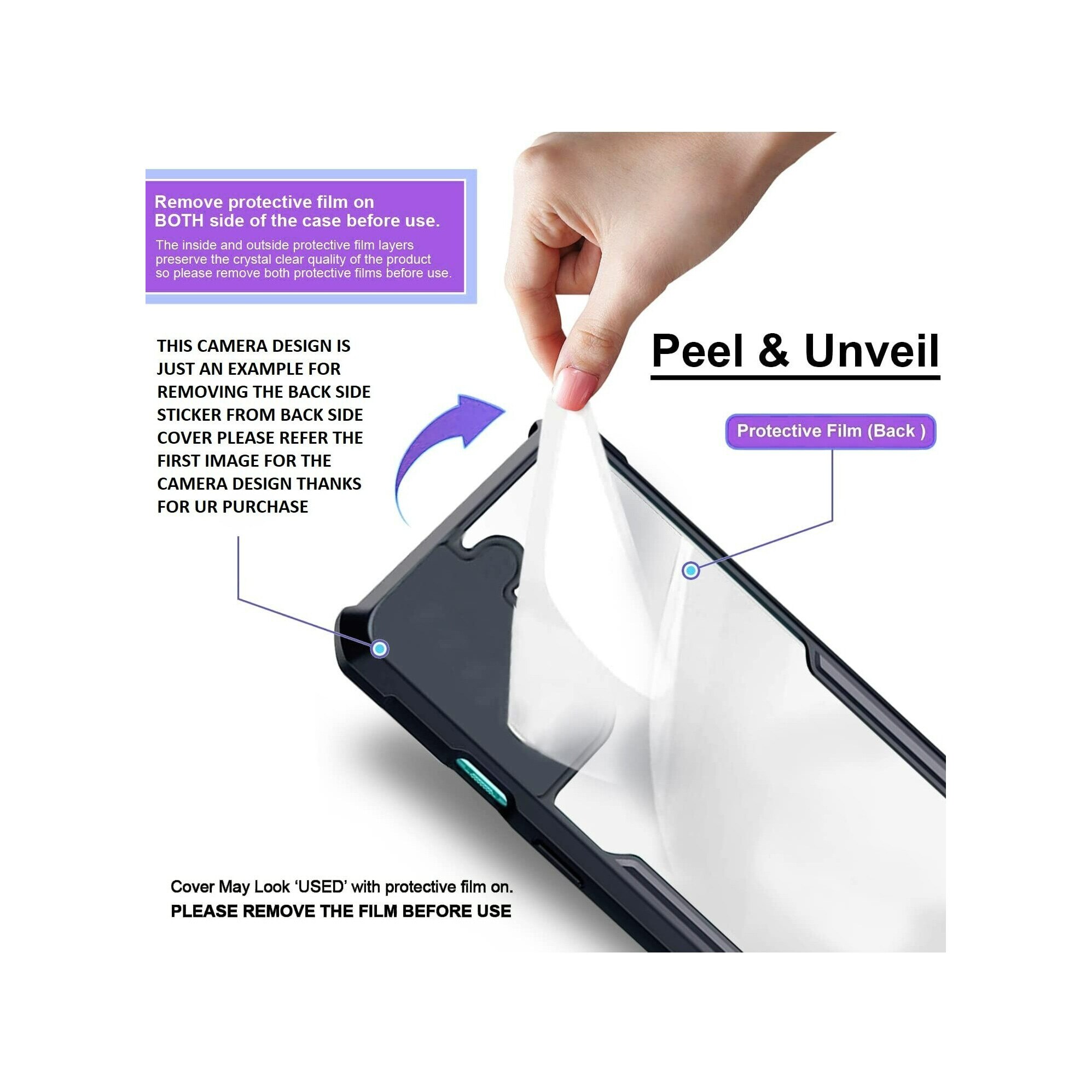 Husa telefon, pentru iPhone 16 Plus 5G Bumper ultra subtire usor, moale TPU, acrilic transparent capac spate， Clear Black