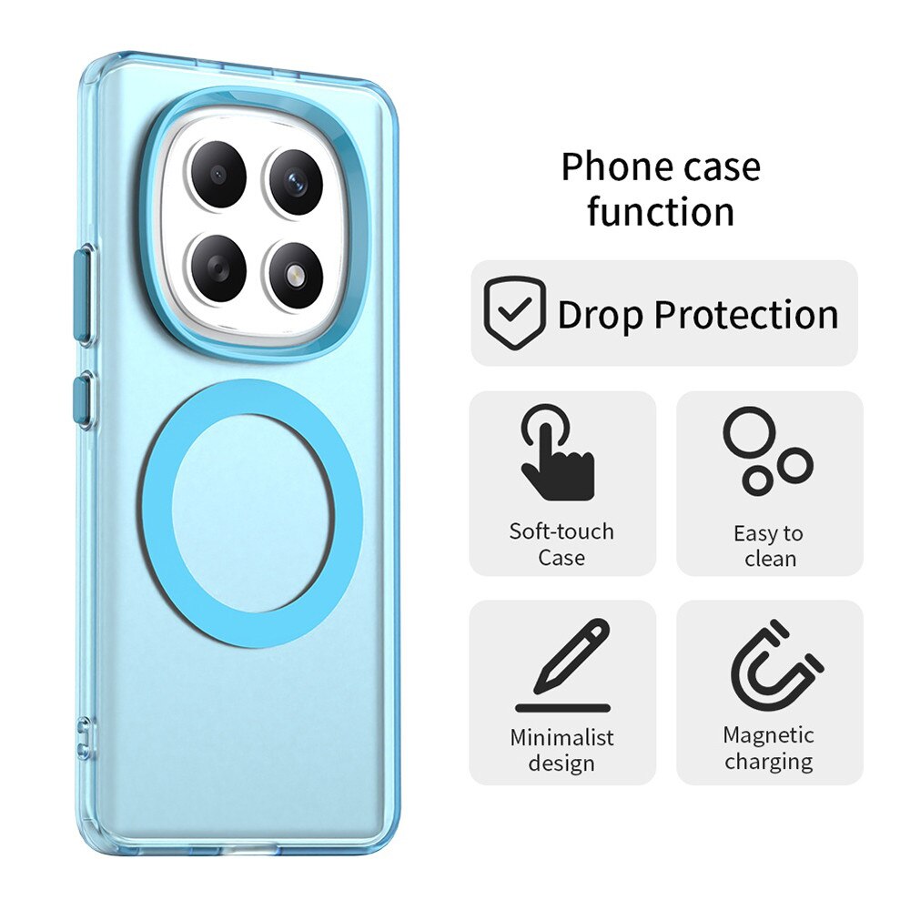 Husa premium pentru Xiaomi Redmi Note 15 4G, 5G VivaShell Fusion compatibila MagSafe, Anti-Shock - Protectie Avansata Display & Camera - Design Slim si Elegant - albastru