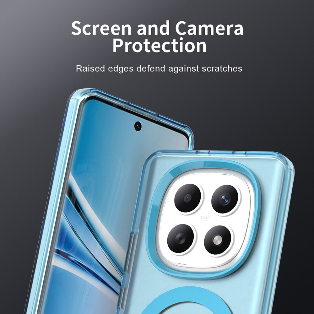 Husa premium pentru Xiaomi Redmi Note 15 4G, 5G VivaShell Fusion compatibila MagSafe, Anti-Shock - Protectie Avansata Display & Camera - Design Slim si Elegant - albastru