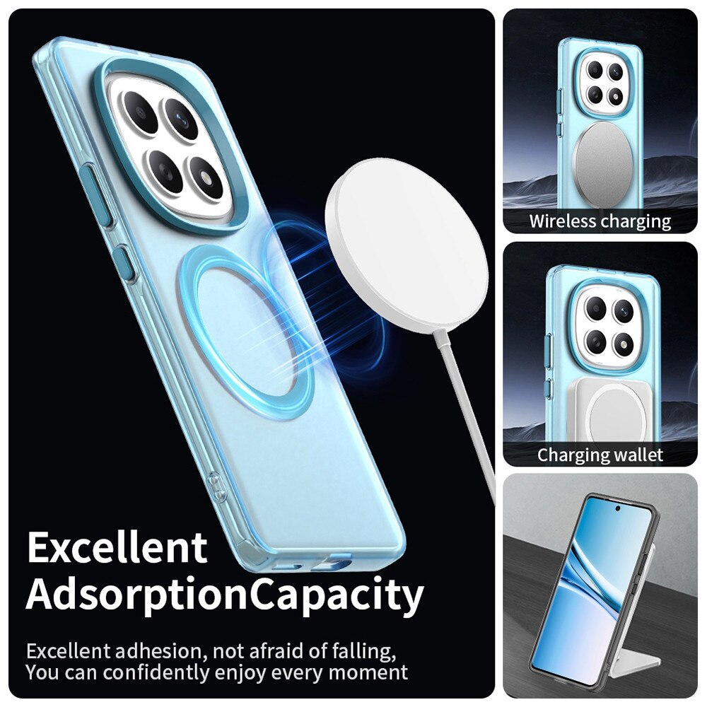 Husa premium pentru Xiaomi Redmi Note 15 4G, 5G VivaShell Fusion compatibila MagSafe, Anti-Shock - Protectie Avansata Display & Camera - Design Slim si Elegant - albastru