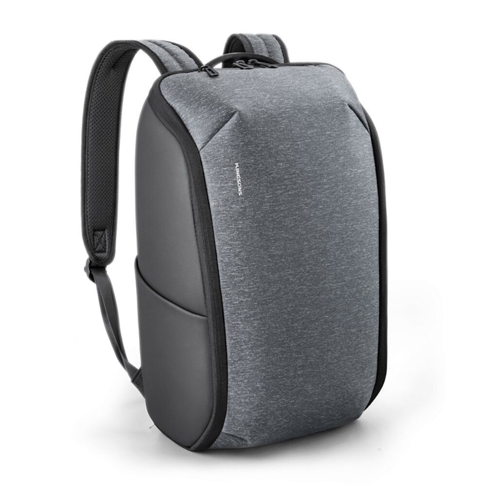 Rucsac laptop 15.6", structura 3D pliabila, cu port incarcare USB, Kingsons, 48x28x16 cm, Albastru