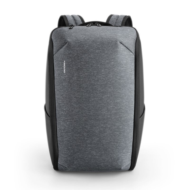 Rucsac laptop 15.6", structura 3D pliabila, cu port incarcare USB, Kingsons, 48x28x16 cm, Albastru