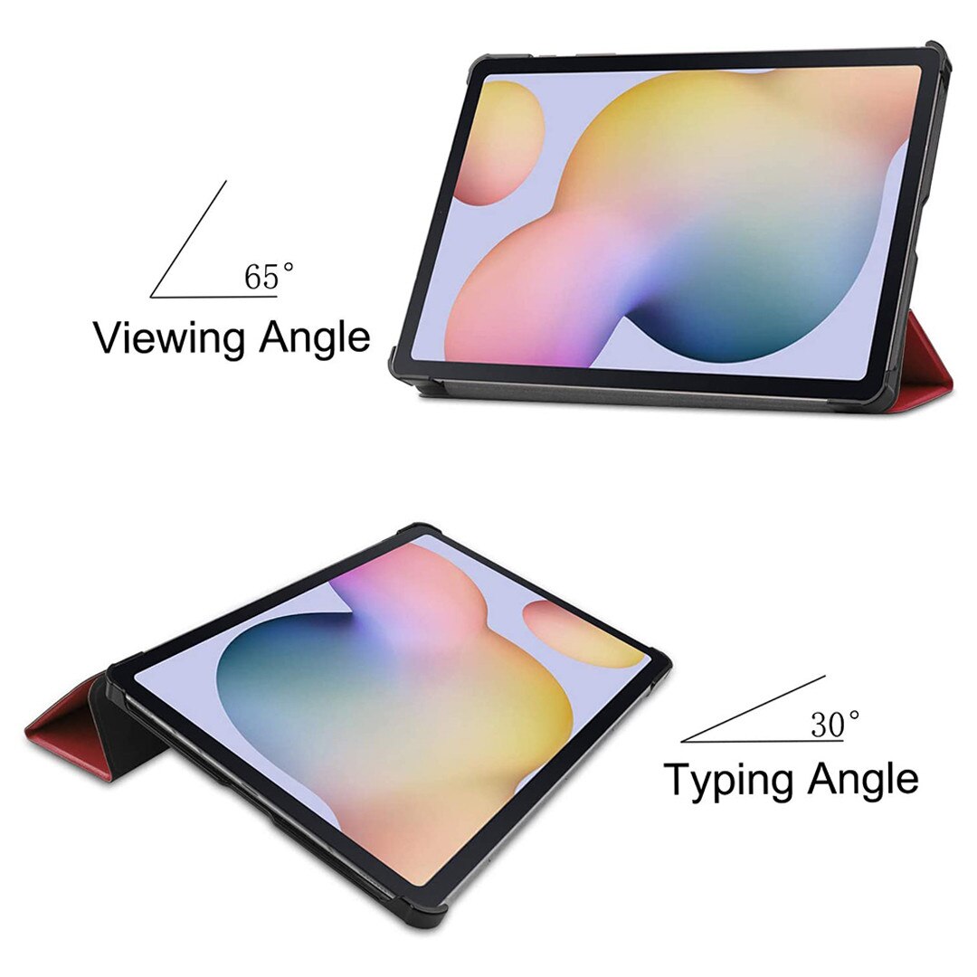 Husa tableta din piele pentru Apple iPad Pro 13 (2024), Protectie Completa, Functie de Stand, Rosu