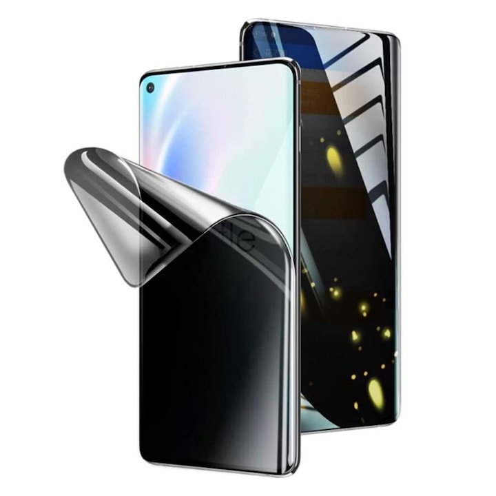 Folie Privacy din Hydrogel Compatibil cu Motorola Moto Edge 50 Neo, Privacy, Anti-spy, Full Screen, Full Cover, HD Clarity, Neagra