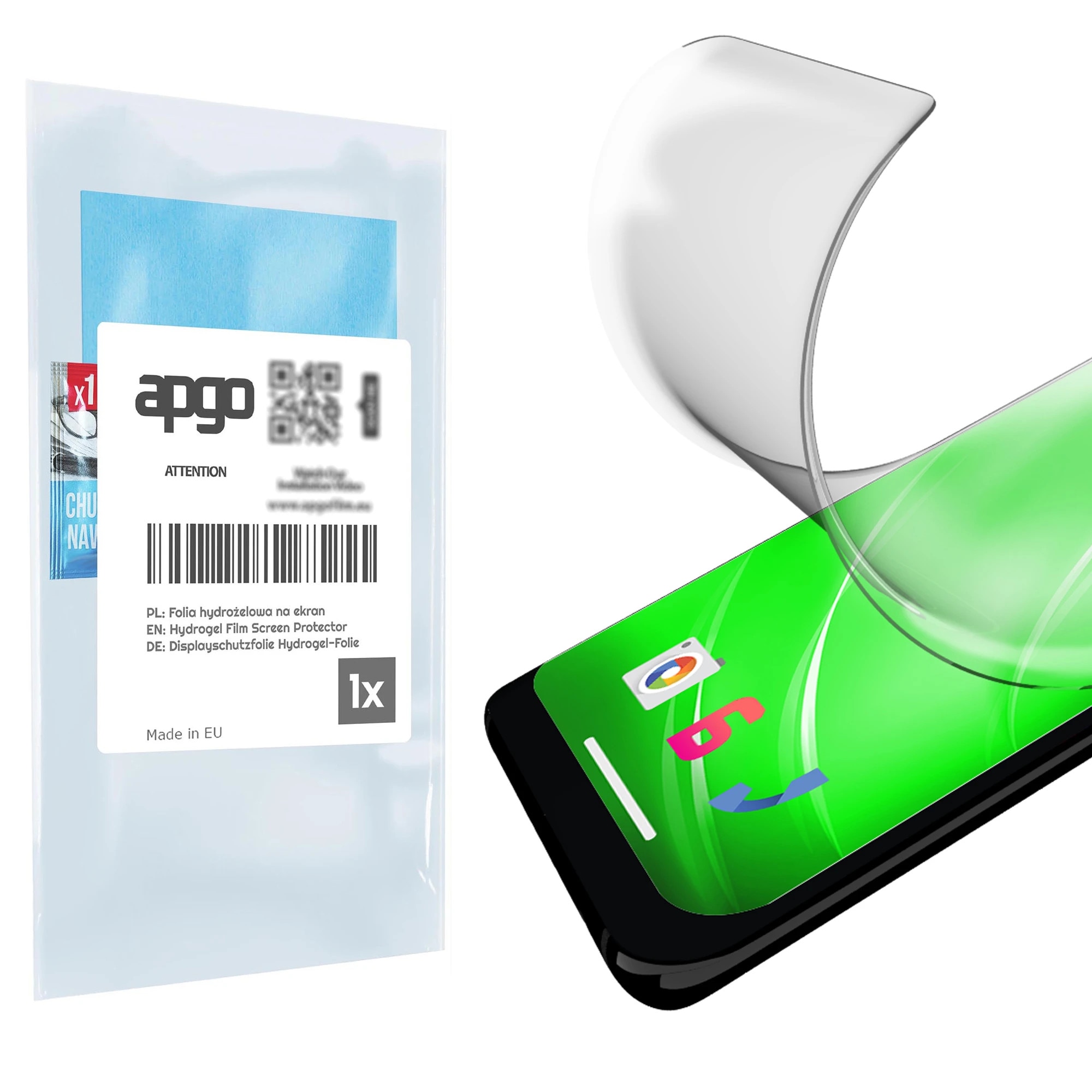 Folie de protectie MAT MATTE apgo pentru Xiaomi Redmi A5 – autoadeziva, afisare completa, hidrogel, anti-zgarieturi, full glue, 5D