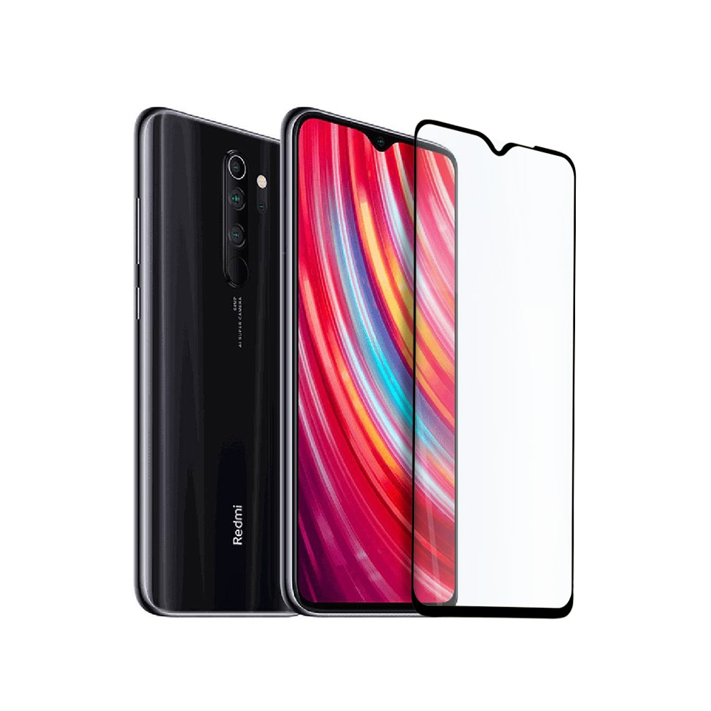 Folie de Sticla pentru Xiaomi Redmi Note 8 Pro, Full Glue, Full Cover, Negru