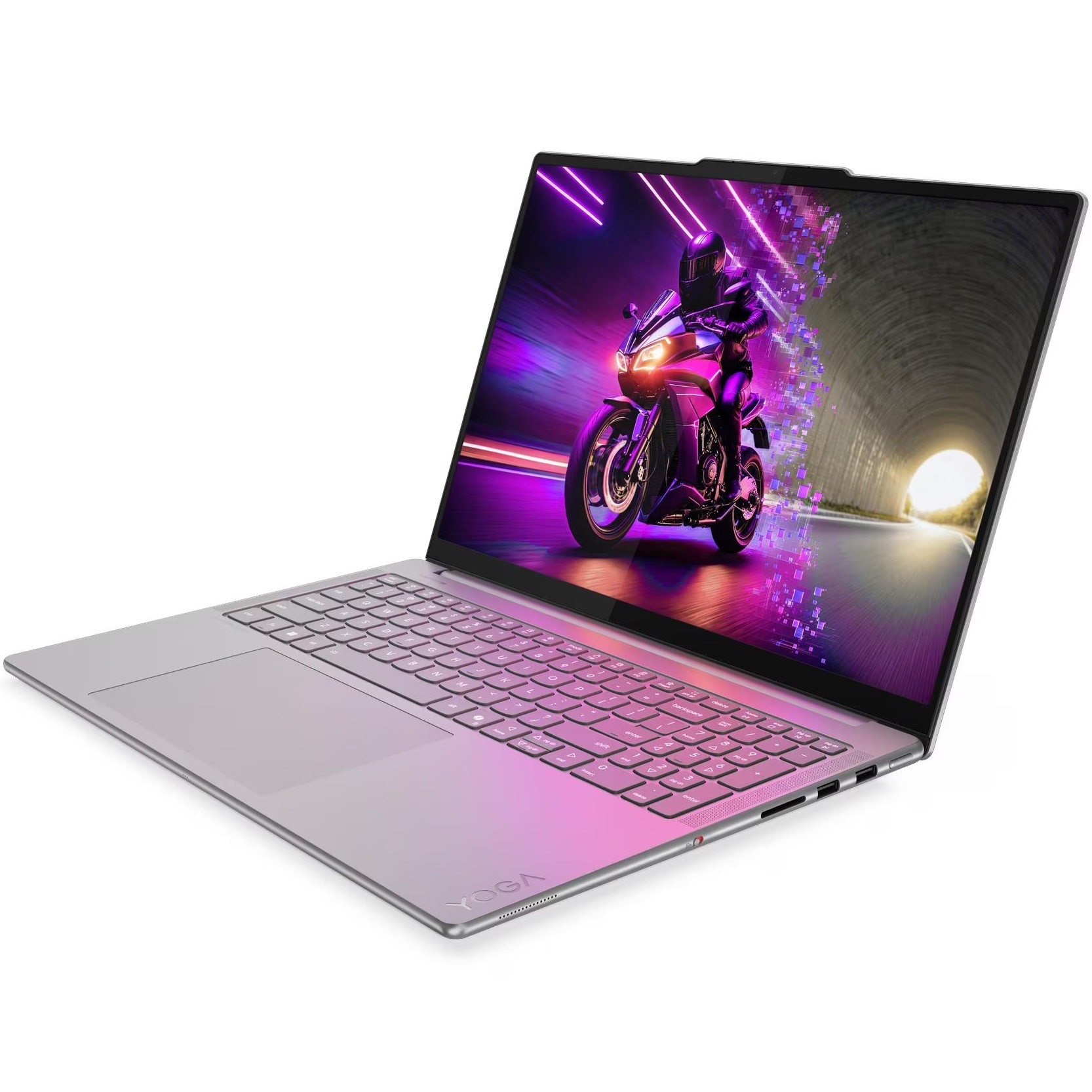 Laptop Lenovo Yoga Pro 9 16IAH10 cu procesor Intel® Core™ Ultra 9 285H pana la 5.4GHz, 16" 3.2K, OLED, 120Hz, 64GB LPDDR5x RAM, 2TB SSD, NVIDIA® GeForce RTX™ 5070 8GB GDDR7, Windows® 11 Home, Luna Grey, 3y on-site Premium Care