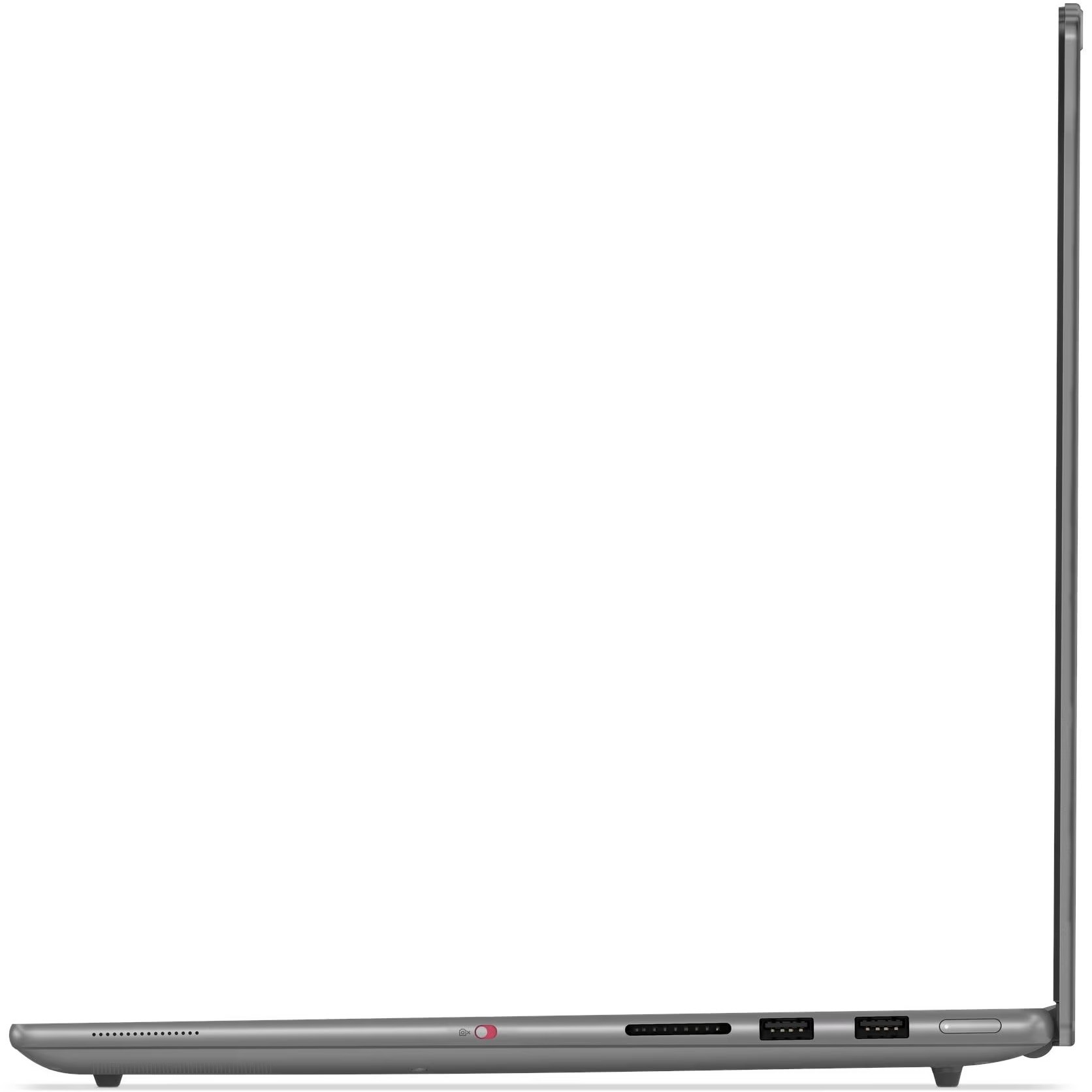 Laptop Lenovo Yoga Pro 9 16IAH10 cu procesor Intel® Core™ Ultra 9 285H pana la 5.4GHz, 16" 3.2K, OLED, 120Hz, 64GB LPDDR5x RAM, 2TB SSD, NVIDIA® GeForce RTX™ 5070 8GB GDDR7, Windows® 11 Home, Luna Grey, 3y on-site Premium Care