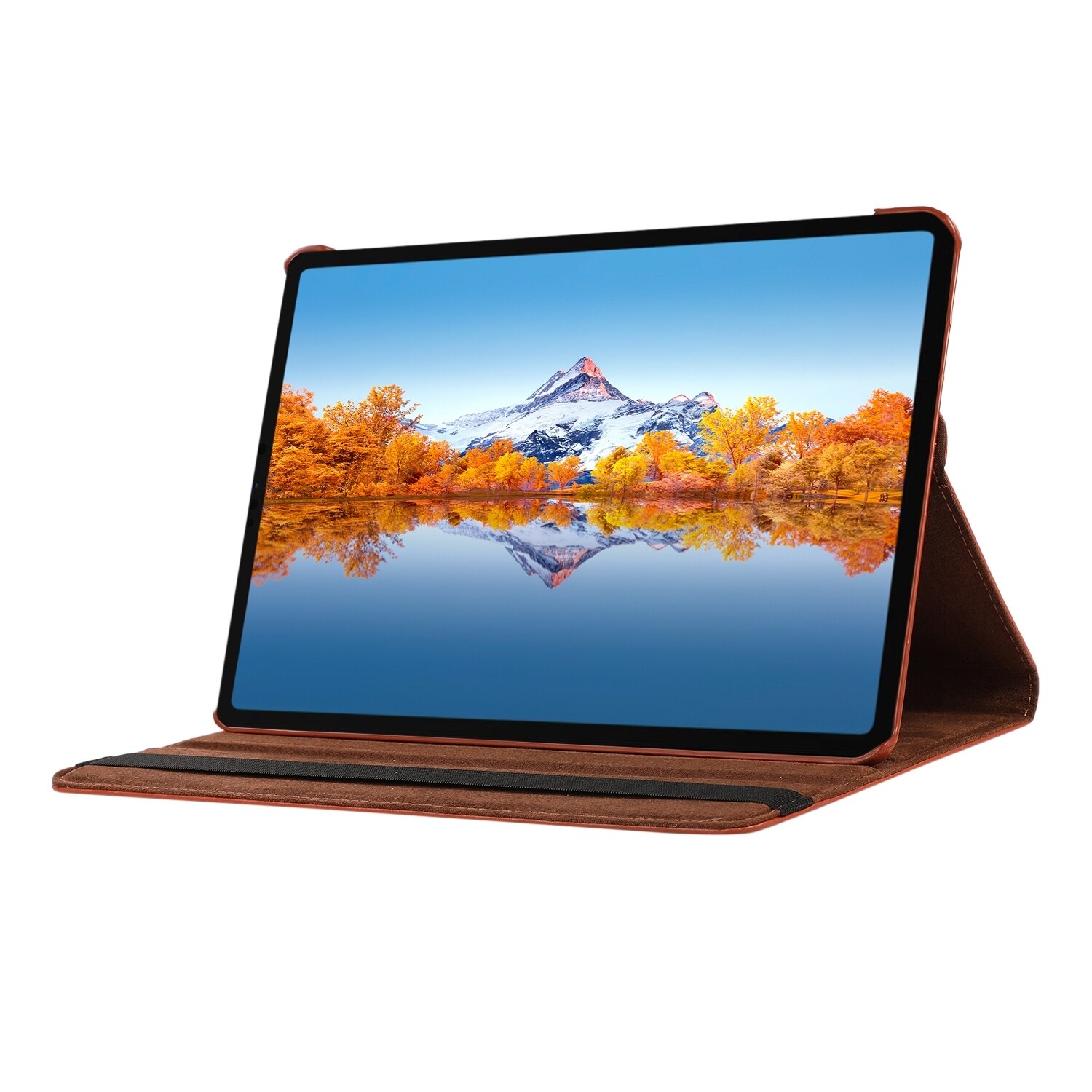 Husa tableta pentru Huawei MatePad SE 11, piele texturata litchi, design rotativ 360 grade, culoare neagra