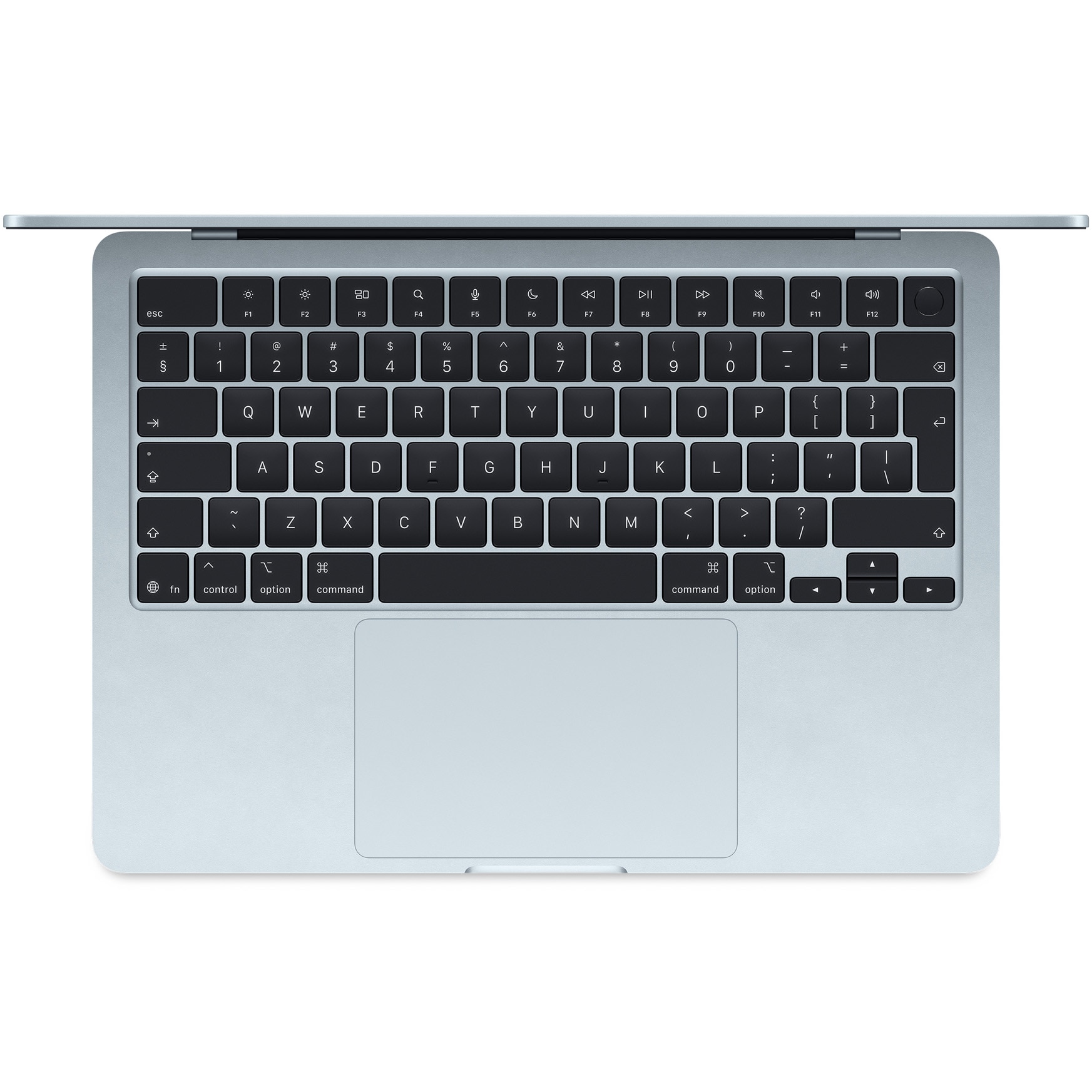 Laptop Apple MacBook Air 13, Procesor Apple M5 chip 10-core CPU, 10-core GPU, 13.6" WQXGA, 32GB, 512GB, layout INT, Mac OS Albastru deschis