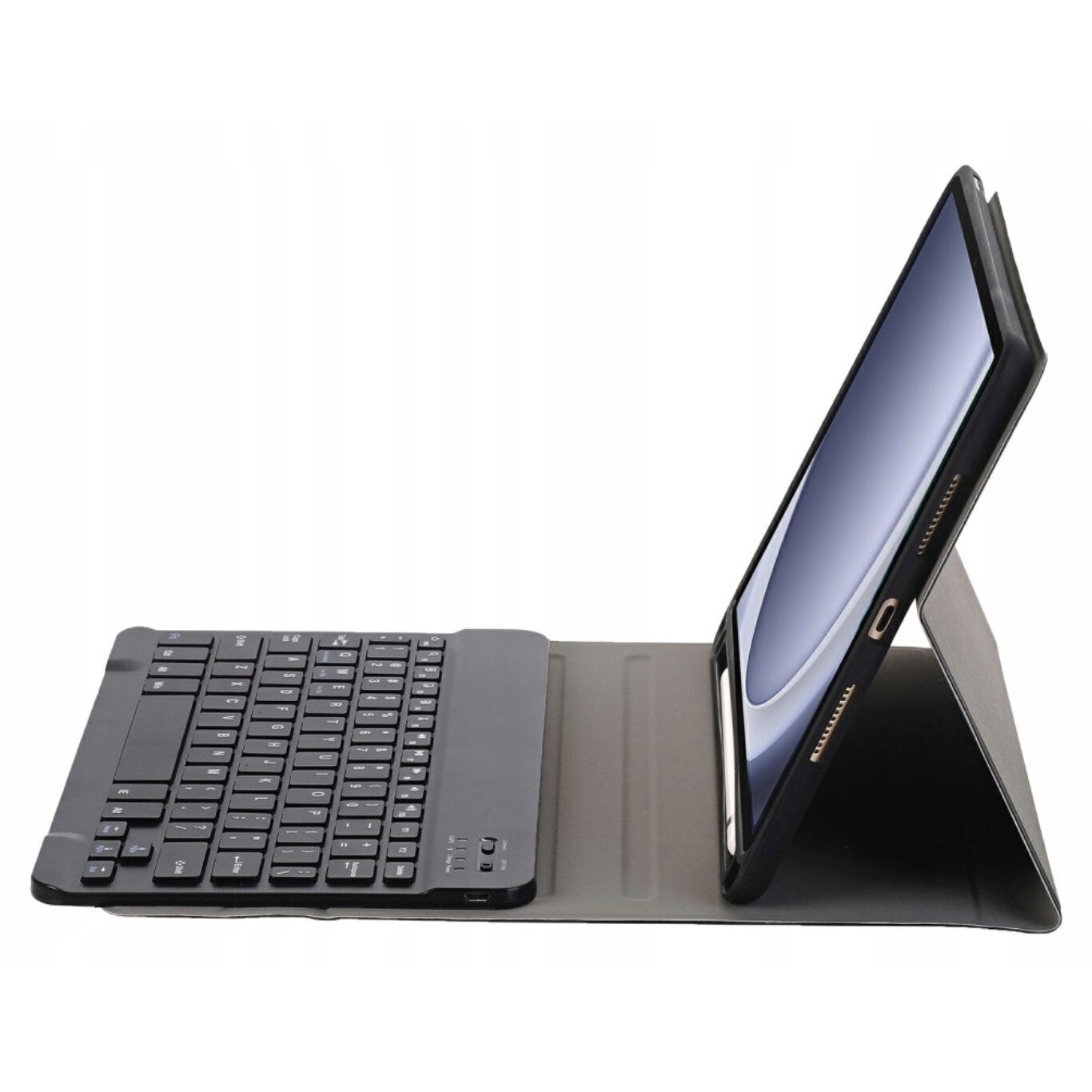 Husa keyboard pentru Samsung Galaxy Tab A9 8.7" 2023, negru, cu suport și conexiune Bluetooth