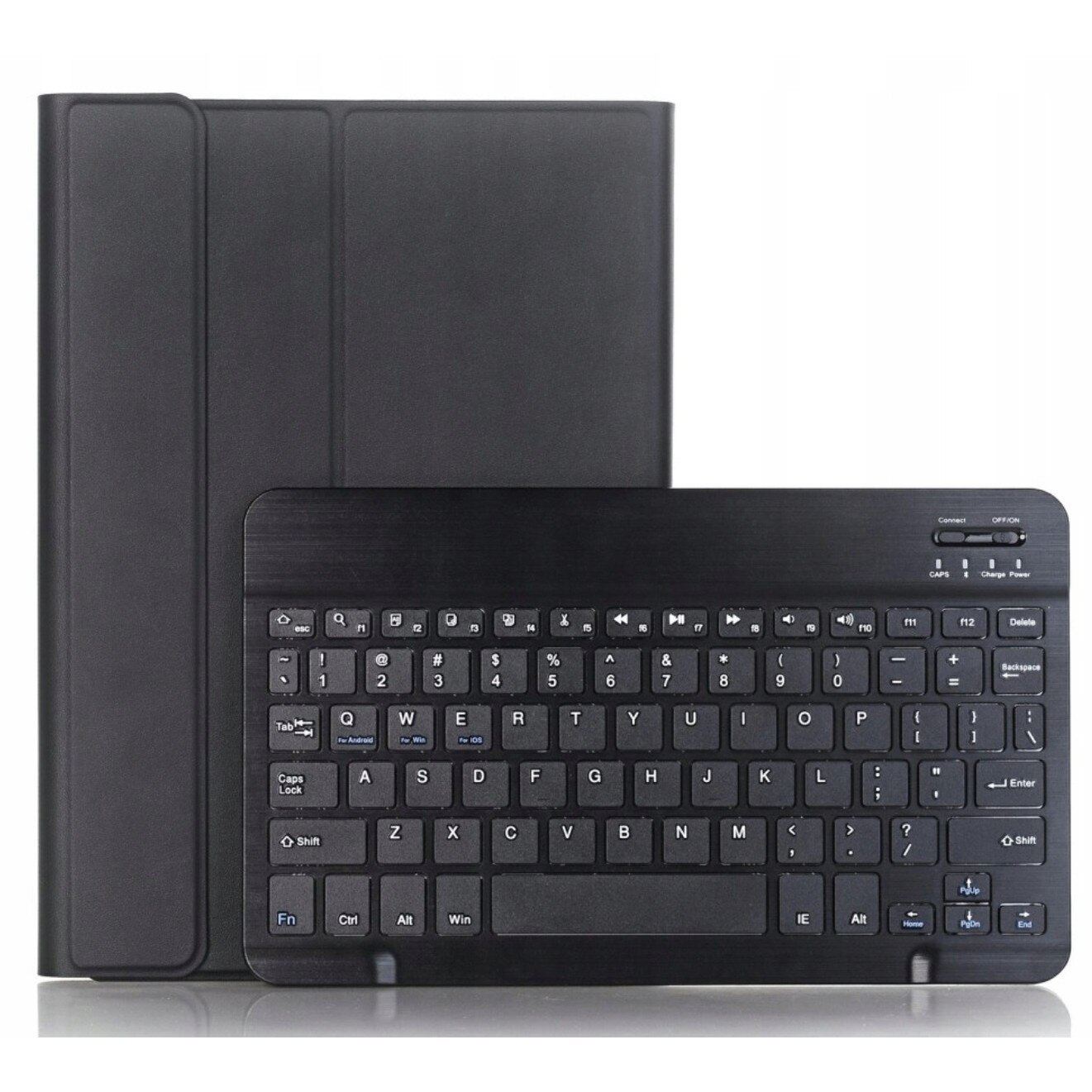 Husa keyboard pentru Samsung Galaxy Tab A9 8.7" 2023, negru, cu suport și conexiune Bluetooth