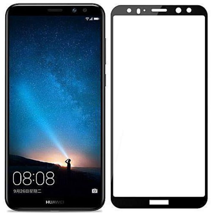 Folie de protectie tempered glass Huawei Mate 10 Lite Neagra