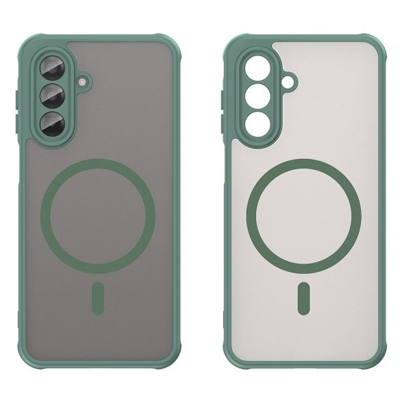 Husa Upzz® Halo Pentru Samsung Galaxy A17 5G, Magsafe, Protectie Camere si Colturi, Design Premium, Super Rezistenta, Verde