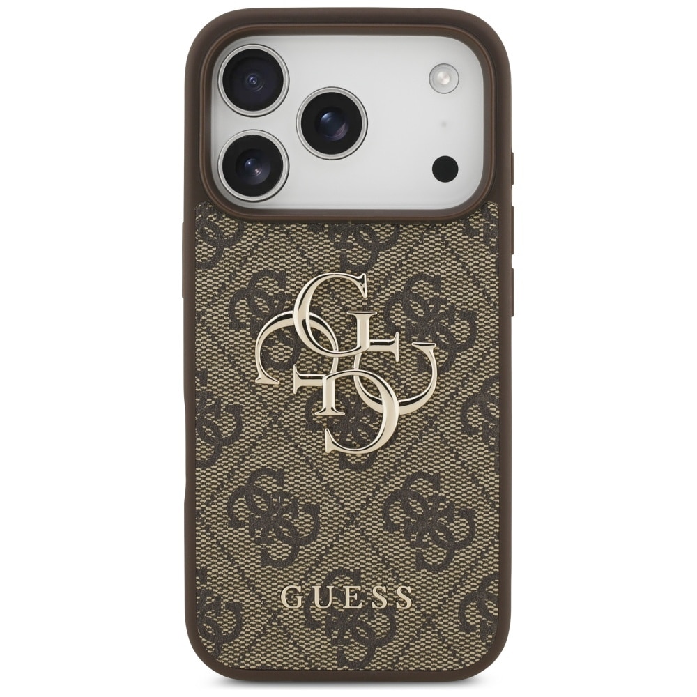 Husa pentru iPhone 17 Pro Max - Guess Hardcase 4G Big Logo - Maro