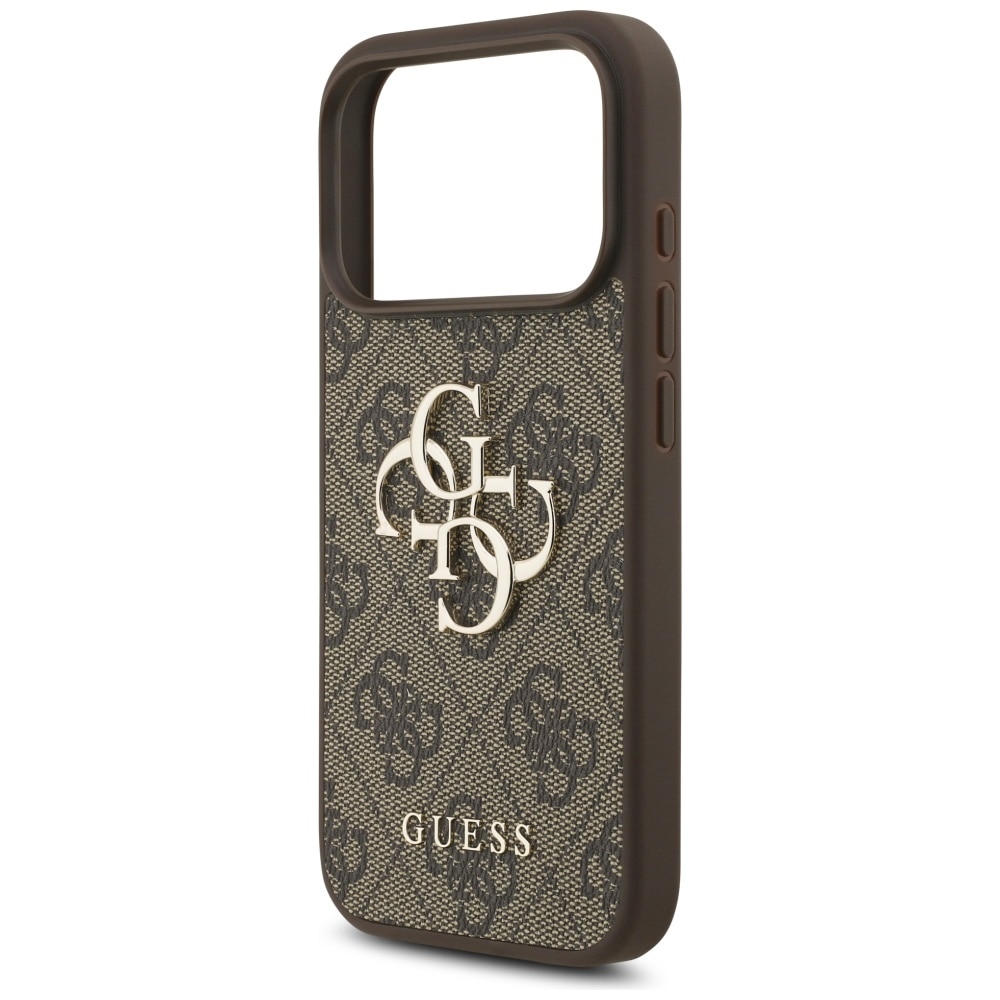 Husa pentru iPhone 17 Pro Max - Guess Hardcase 4G Big Logo - Maro